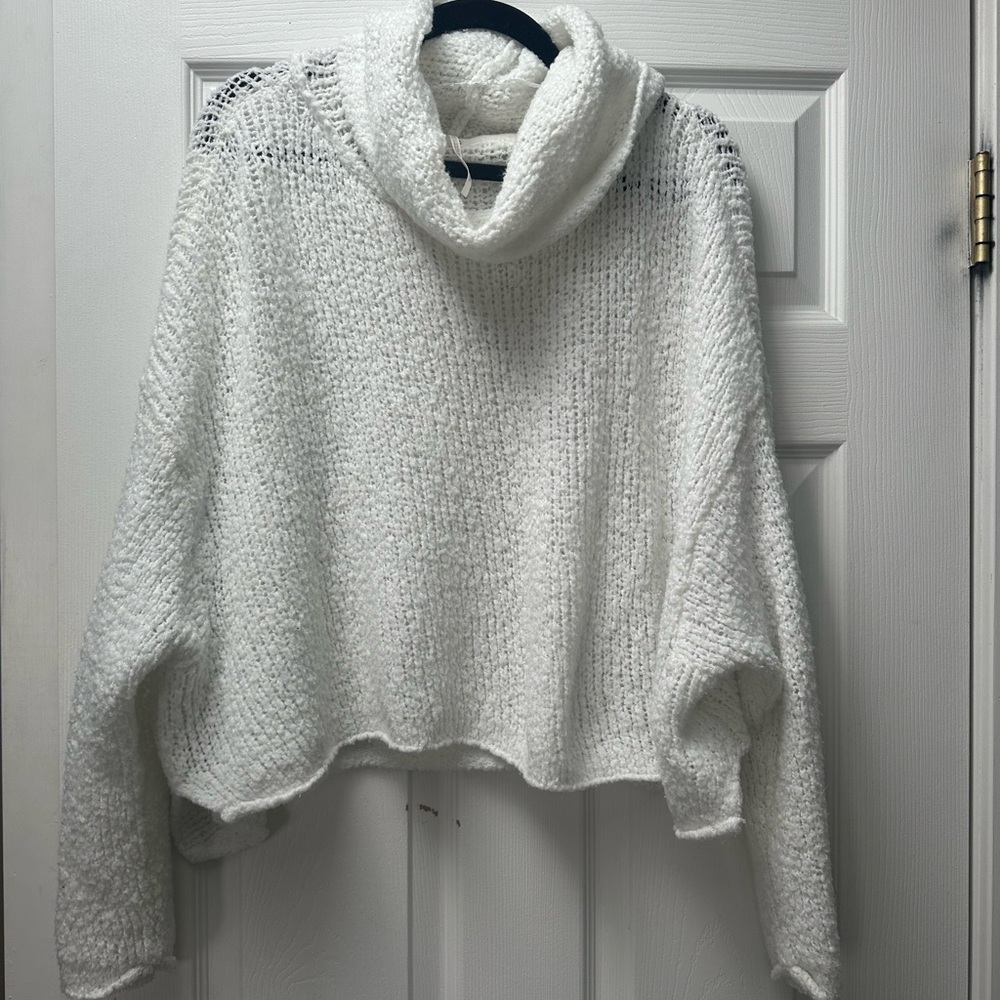 Cozy White Turtleneck Sweater